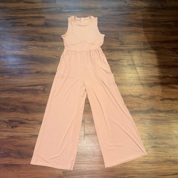 CIDER Blush Pink Jumpsuit - Picture 2 of 3